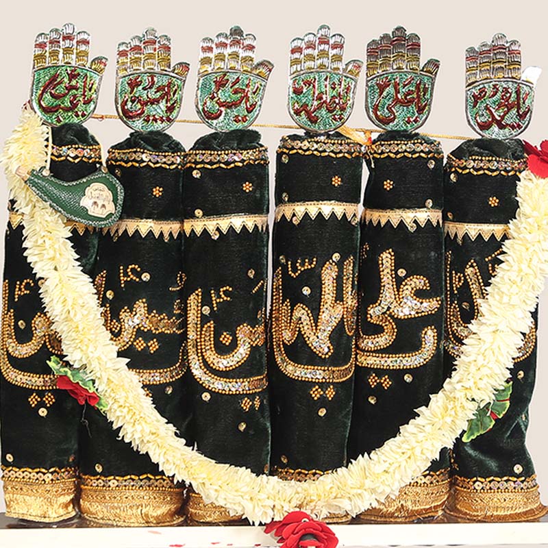 Alam Set Black Azakhana Punjatan & Hazrat Abbas (as)